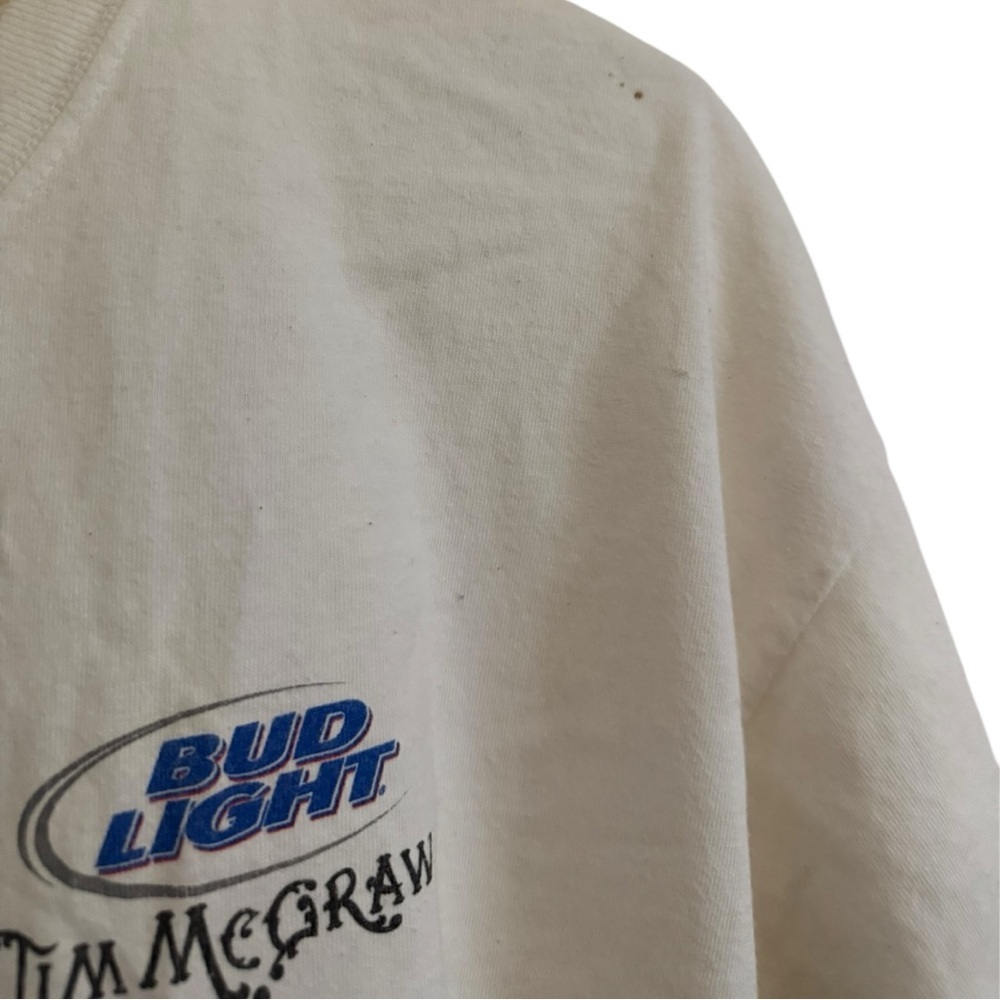 Bud Light Tim McGraw 2002 Graphic TShirt XXL 2XL Vintage Country Concert Tee Y2K - Picture 4 of 8